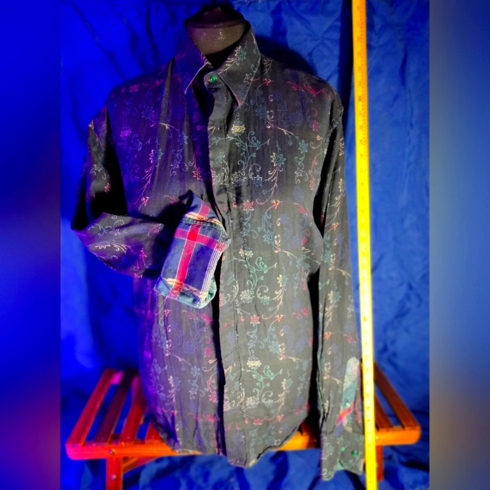 Luciano Visconti | Men's | Women's| XL | Long sleeve shirt | floral | paisley
